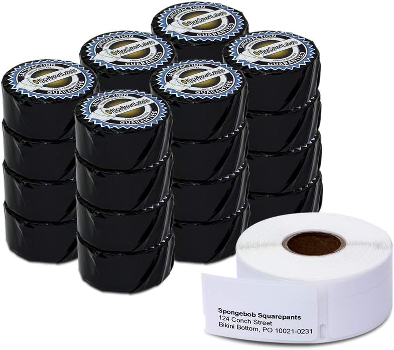 OfficeSmartLabels - 3/4 x 2 inch Return Blank Address/Multipurpose Labels, Compatible with 30578 (24 Rolls / 500 Labels Per Roll)