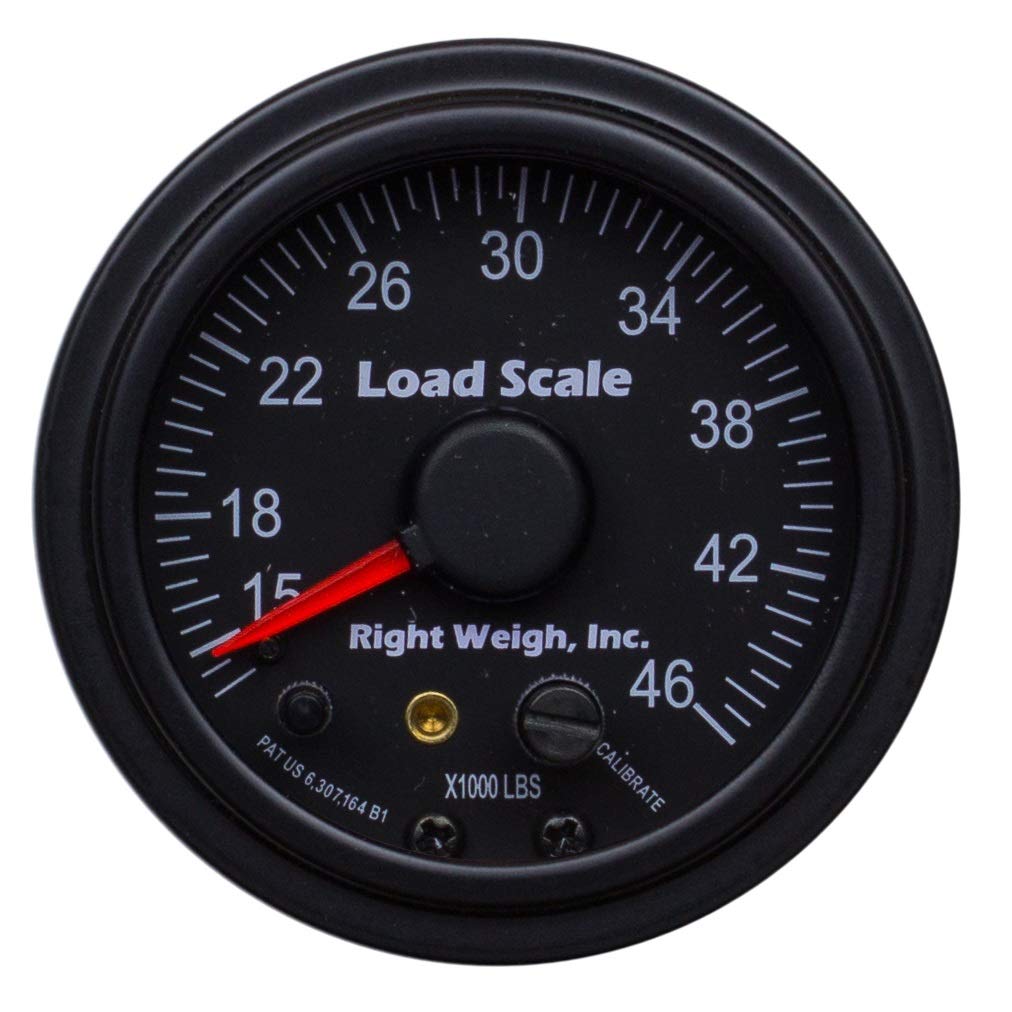 Right Weigh 510-46-RK Tandem Axle Load Scale Kit for Single HCV Air Suspension (Black Bezel)