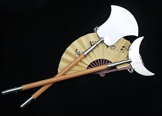 Chinese Sword,Monk Spades(Stainless Steel Hand-Made,Two Wood rods) Martial Arts