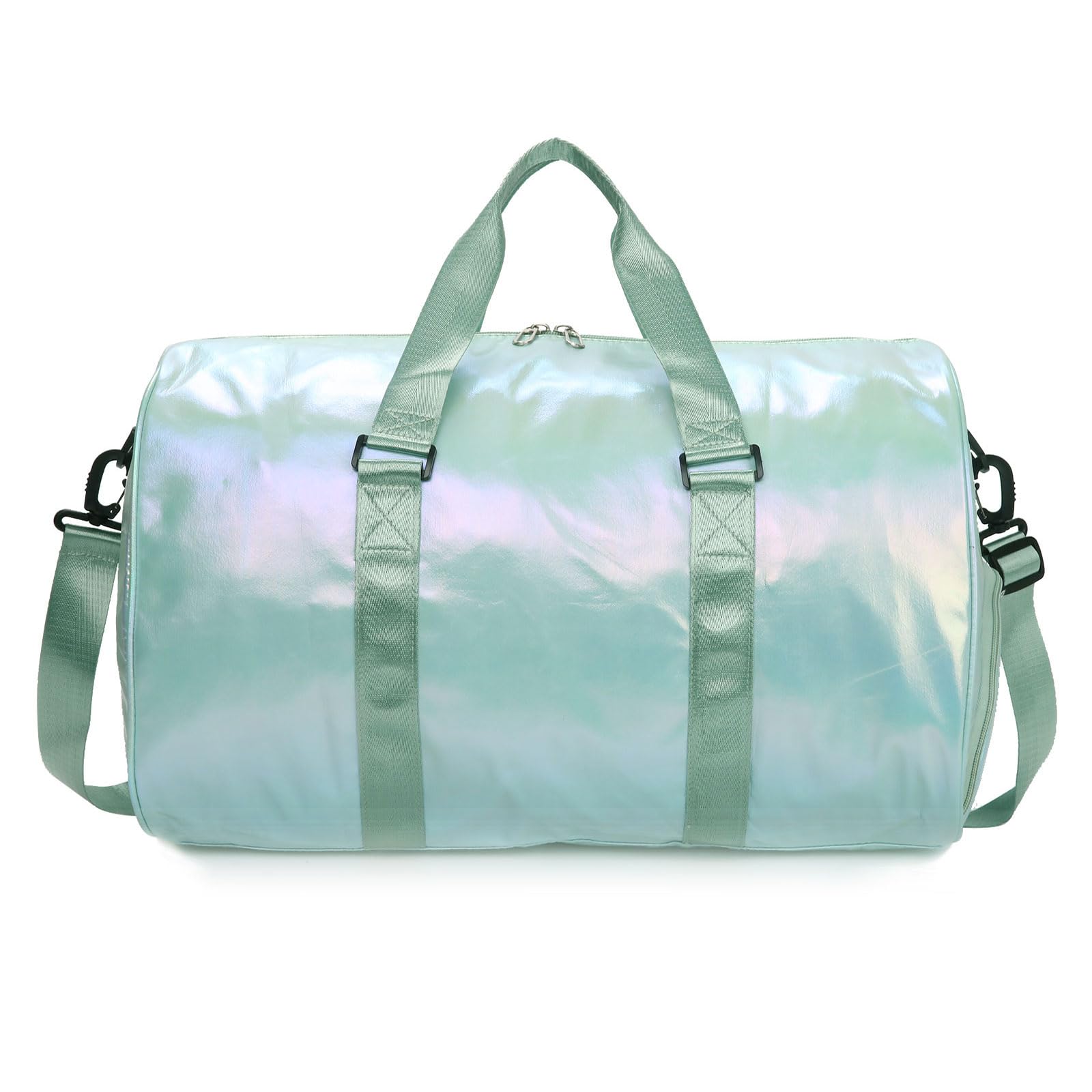 Yaopeing Gym Bag with Shoes Compartment,Sports Duffle Bag for Girls,Waterproof Travel Gym Tote Bags for Women,Green