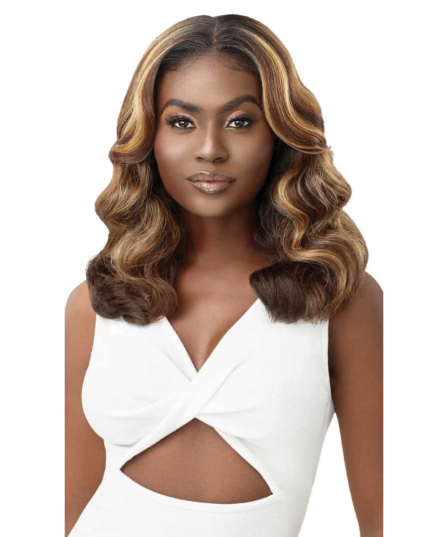 Outre Perfect Hairline HD 13X4 Fully Hand-tied Lace Front Wig GELORA (Color:DRFFRDVV)