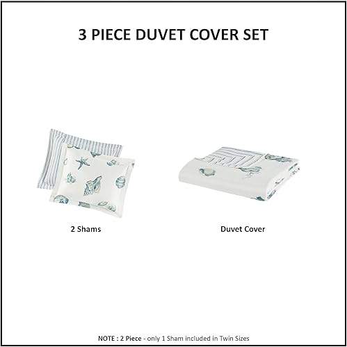 Vista 32 de Harbor House Juego de edredón 100% algodón ultra suave, funda de edredón de gran tamaño para todas las estaciones, tamaño Queen (90 x 90 pulgadas)