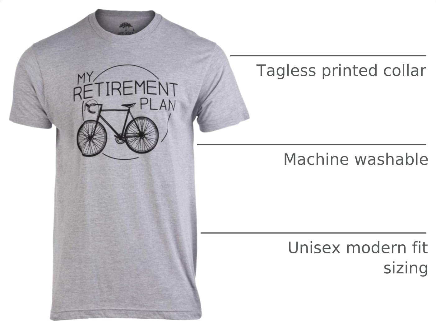 My Retirement Plan (Bicycle) | Funny Bike Riding Rider Retired Cyclist Man T-Shirt image 4
