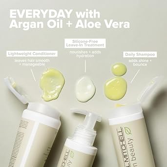 شامبو Paul Mitchell Clean Beauty Everyday ، يعزز اللمعان ، يضيف الجسم ، لجميع أنواع الشعر