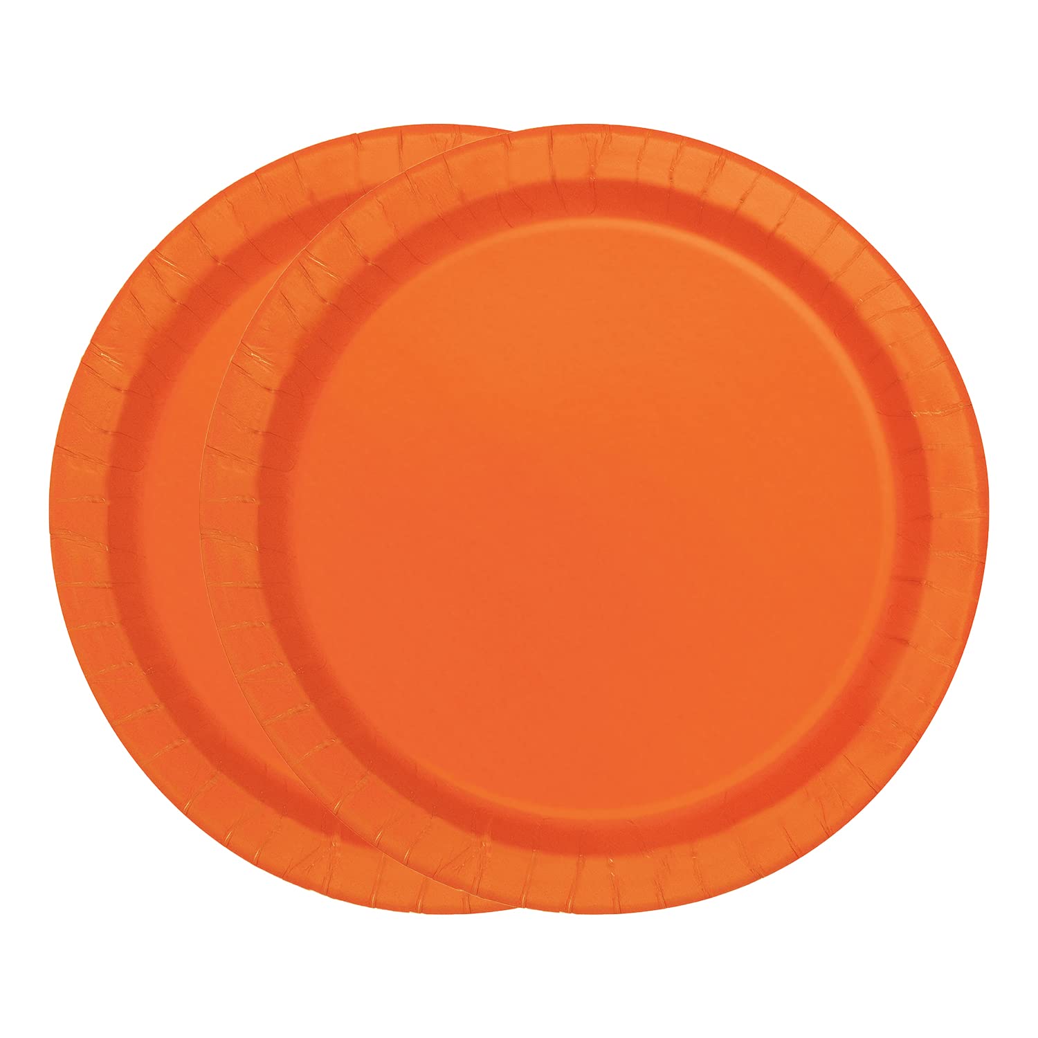 WedDecor Pumpkin Orange 23cm Disposable Paper Square Dessert Plates 16 Pack — image 1