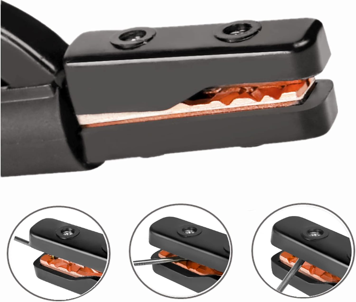 Jacazooy Welding Electrode Holder 4.9ft Stick Copper Plier Ground Clamp MMA Mini Welding Rod Copper Clamp Tool Accessories With Cable - - 