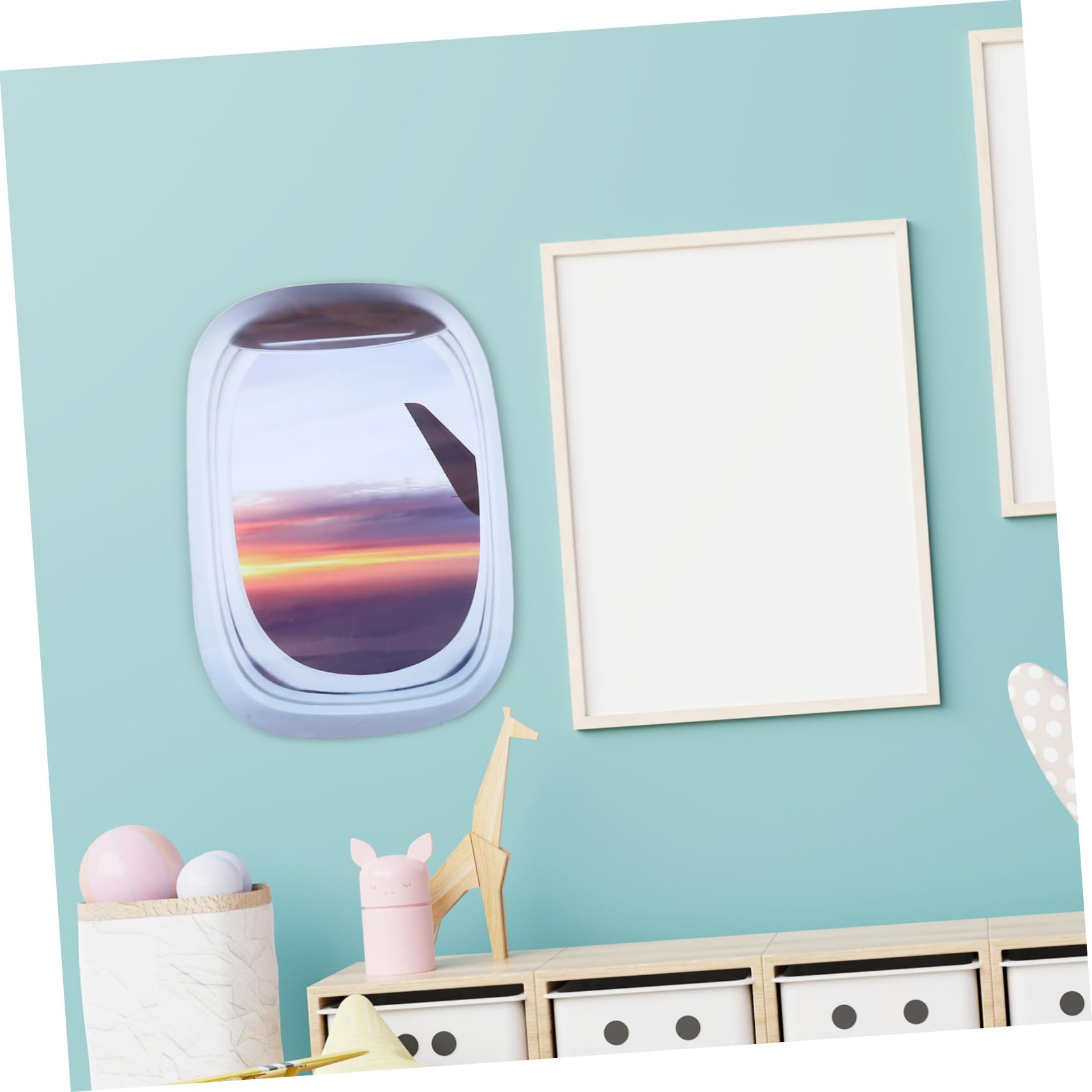 Housoutil 9 Pegatinas De Pared Autoadhesivas Para Ventana Con Paisajes Para Niños Y Niñas Creativas Para Guardería