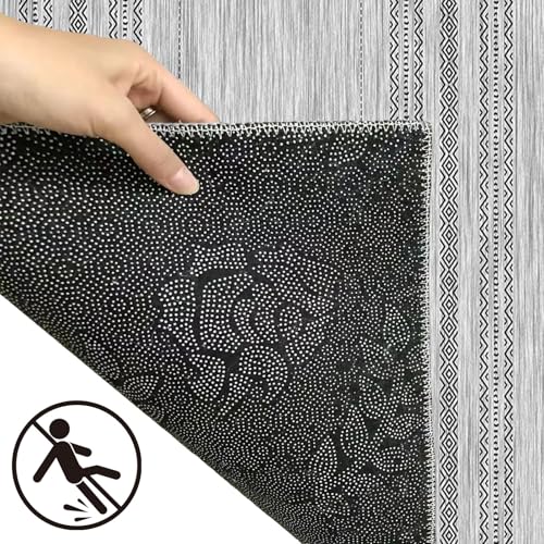 Alfombra pasillo larga de 40x470 cm lavable con base antideslizante 4