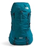 Women's Terra 55 Backpack | Hiking Pack with Women-Specific Fit, Padded Hipbelt, Cinch-Top Opening, Pole & Ice Axe Attachments, Blue Moss/Sapphire Slate-NPF, X-Small/Small