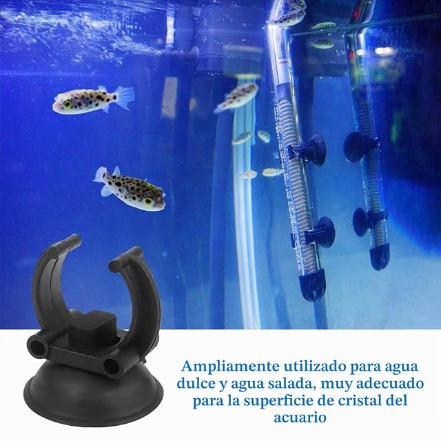 Foto 6 de 7 de 24Pcs Ventosas para Acuarios, 24mm Clip Calentador Ventosa