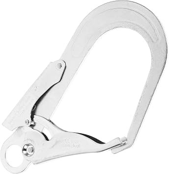 DOITOOL High Strength Alloy Steel Large Drop Forged Double Lock Rebar Snap Hook Safety Fall Protection Lanyard Hook Multifunctional Carabiners