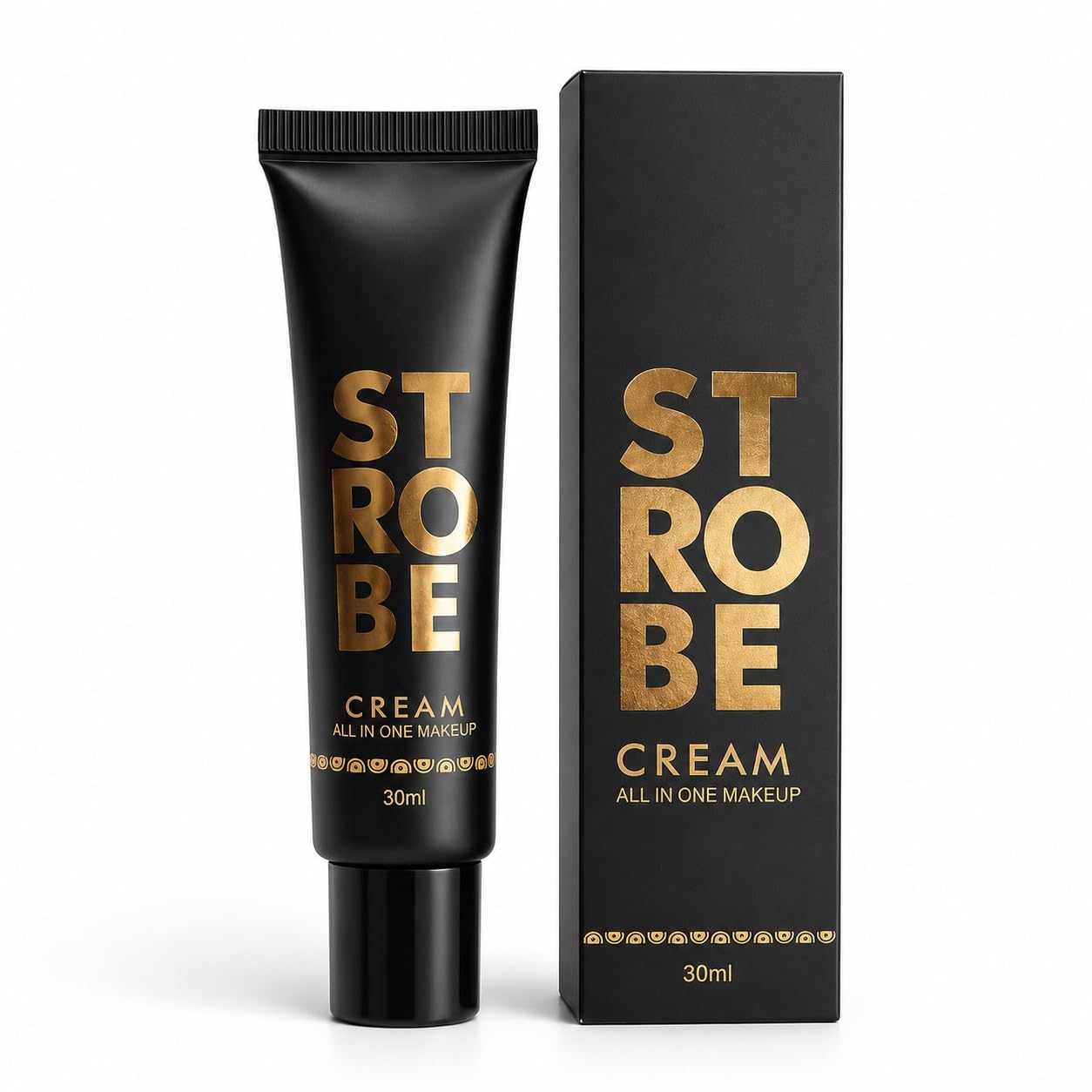 Strobe Cream Golden 30g | All-in-One Makeup Cream with Primer, Highlighter & Moisturizer | Lightweight Glow Base for Face Makeup | Smooth Radiant Finish for Daily & Party Look