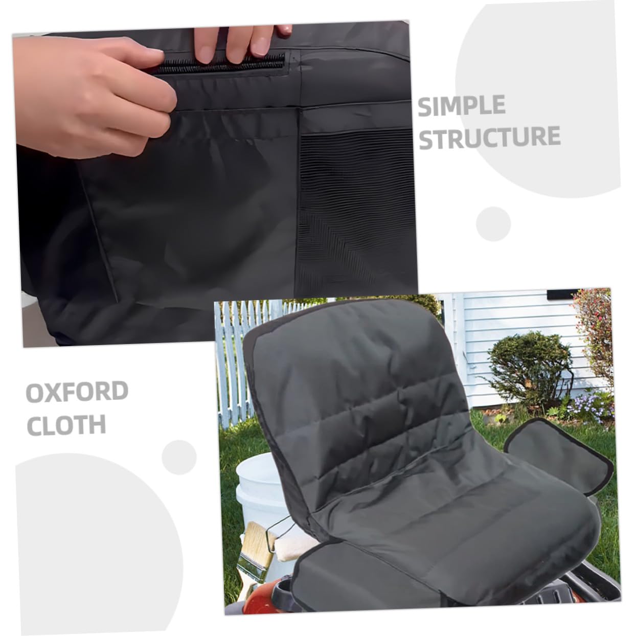 UKCOCO Protector del Asiento de Cortacésped para Tractor de Jardín Funda de Cubierta de Lluvia Accesorios para Cortacésped