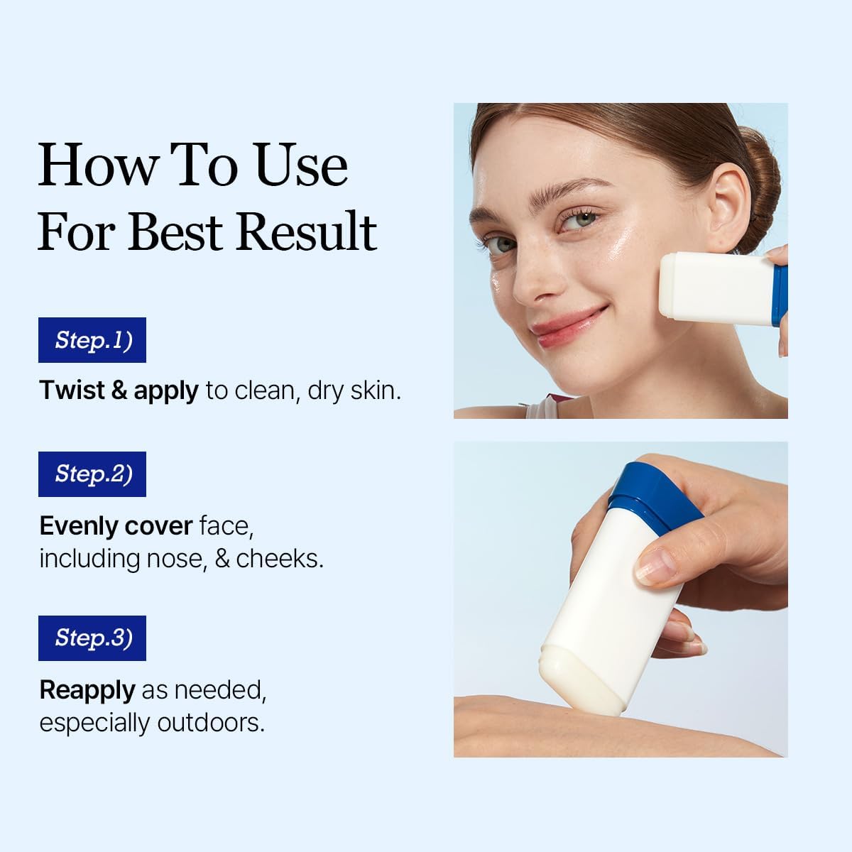 ROUND LAB Bâton solaire hydratant au jus de bouleau (SPF50+ PA ++ ++) 19 g + écran solaire 2 ml | Un écran solaire hydratant, pas de moulage blanc, forte protection UV, type essence humide,