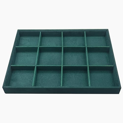 AIRZSNRY Bandeja organizadora de joyas apilable inserto grande para cajón de joyas accesorios de joyería de terciopelo almacenamiento de escritorio