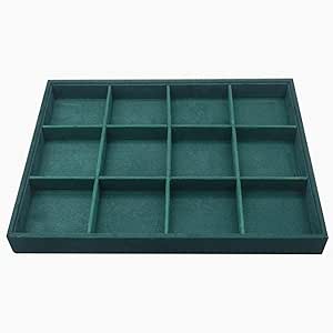 AIRZSNRY Large Velvet Jewelry Tray, Drawer Organizer for Jewelry in ...