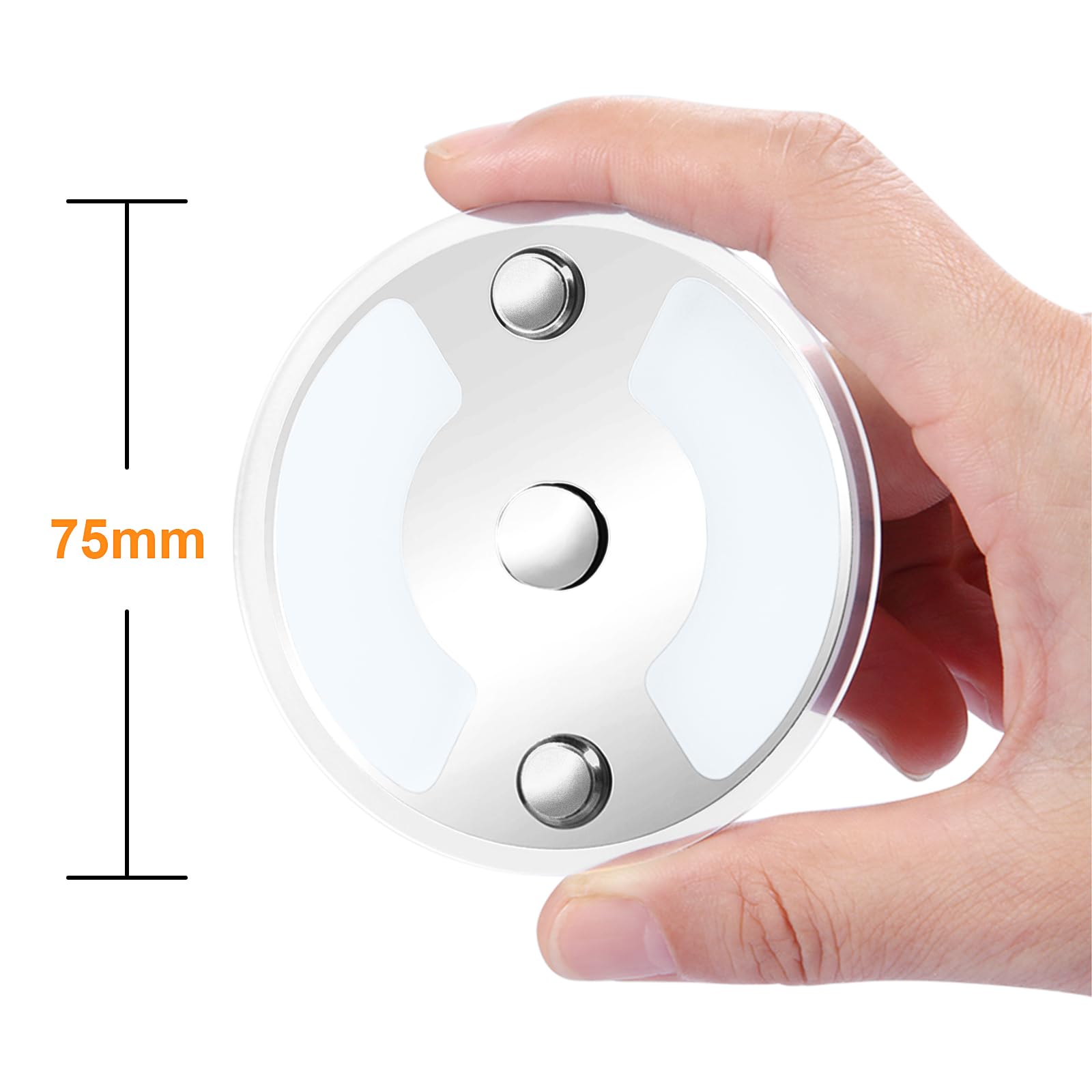 kampera morskiego Panel wewnętrzny LED oświetlenie rozpychacza 12V 24V przyciemniana lampa sufitowa, lampa do montażu na powierzchni łodzi z przełącznikiem dotykowym(4 x 75mm 5000K)