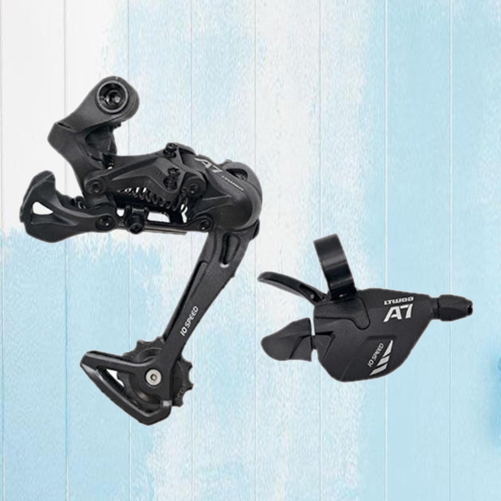 Dérailleur arrière à longue cage pour vélo - Montage direct - 10 vitesses