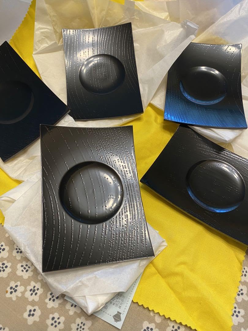 Amazon.co.jp: 山田平安堂 漆器 茶托 長角 呉藤友乗作 : ホーム＆キッチン