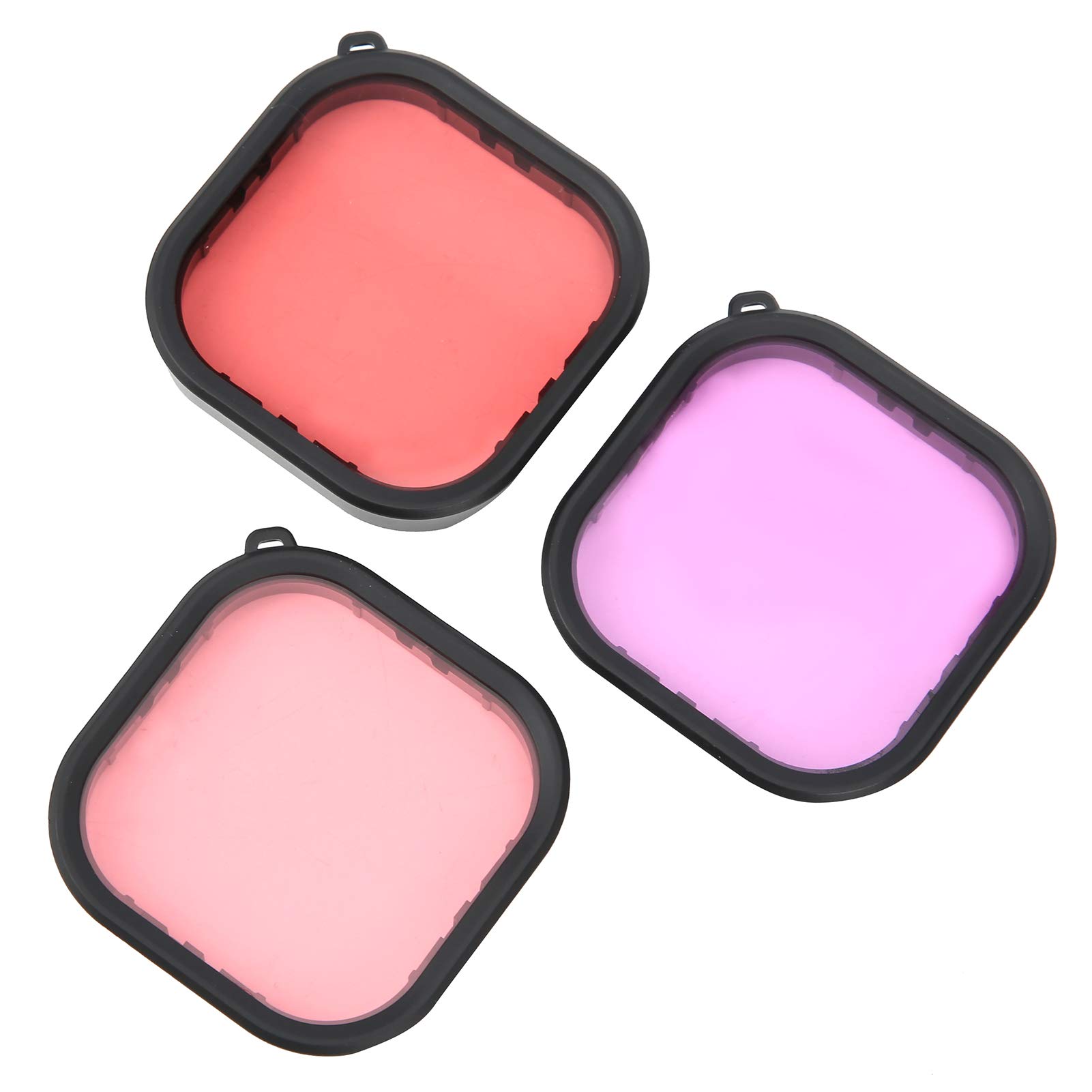 Filtres Plongée GoPro Lupholue 3 En 1 - Rouge/Rose/Violet Pour Correction Couleur Sous-Marine - Hero 8-12