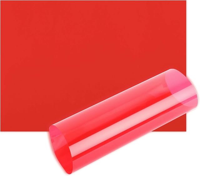 Acetate Sheets A3 OHP Sheet Colour Acetate Clear Film Plastic Light Filter Gel Reading Aid Thick 100 Micron Reading Aid (A3 Size - Red - 1 Sheet)