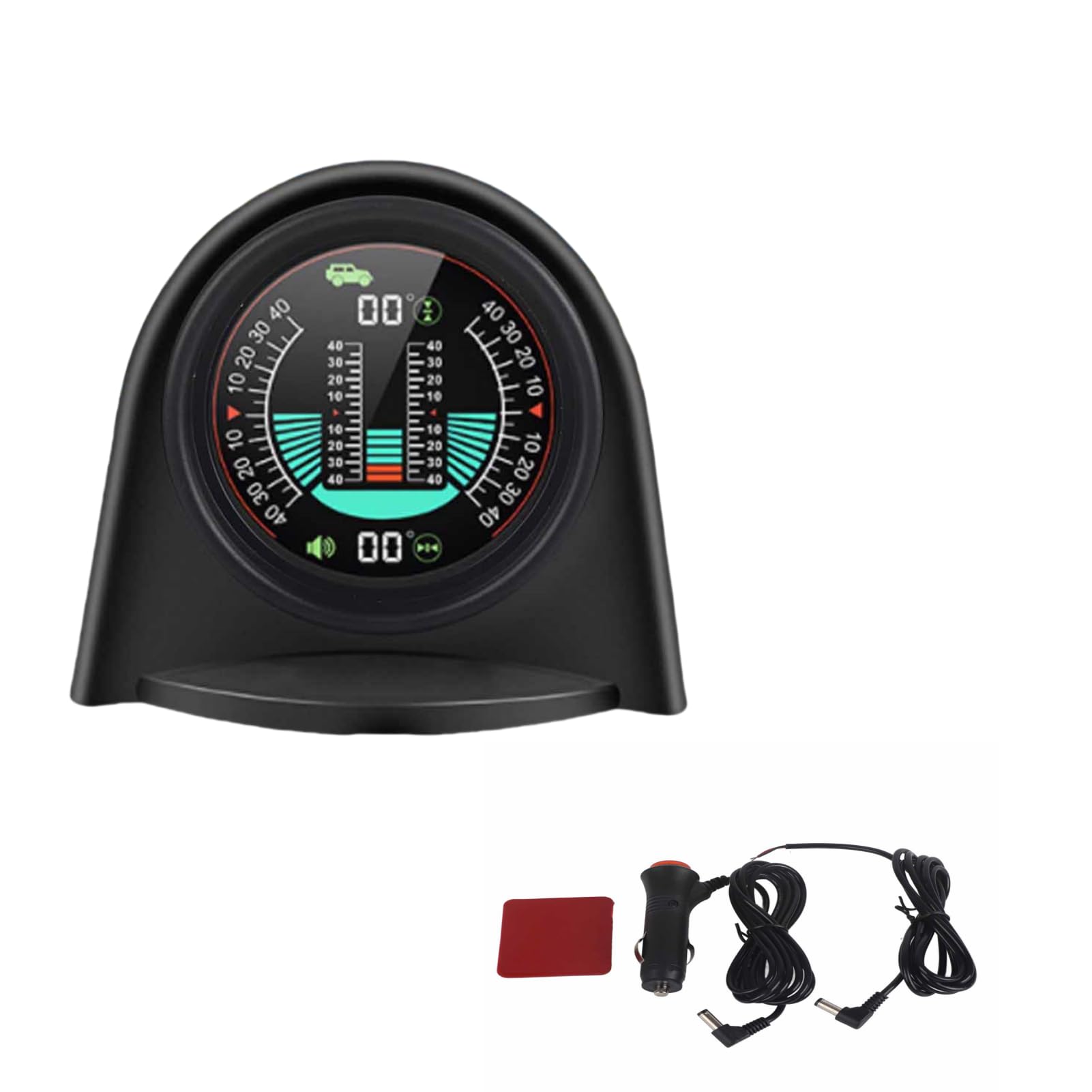 Clinometro Per Auto - Indicatore Di Pendenza E Inclinazione Con Luci LED - Foto 3