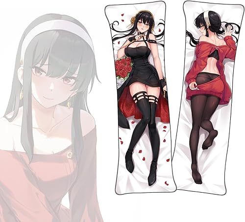 Dakimakura Yor ForgerSPY×FamilyAnime Dakimakura Otaku Wives or Husbands Funda de almohada corporal de doble cara de tamaño natural 19.7 inx63.0