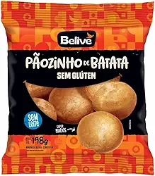 Belive Pãozinho de Batata Sem Glutén Sem Leite 198g