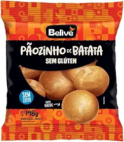 Belive Pãozinho de Batata Sem Glutén Sem Leite 198g