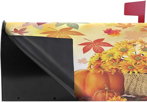 Miniatura 60 de Wamika - Fundas para buzones de calabaza, tamaño estándar, diseño de búho fantasma, murciélago, castillo, boo, color morado, 21 x 18 pulgadas Multi13