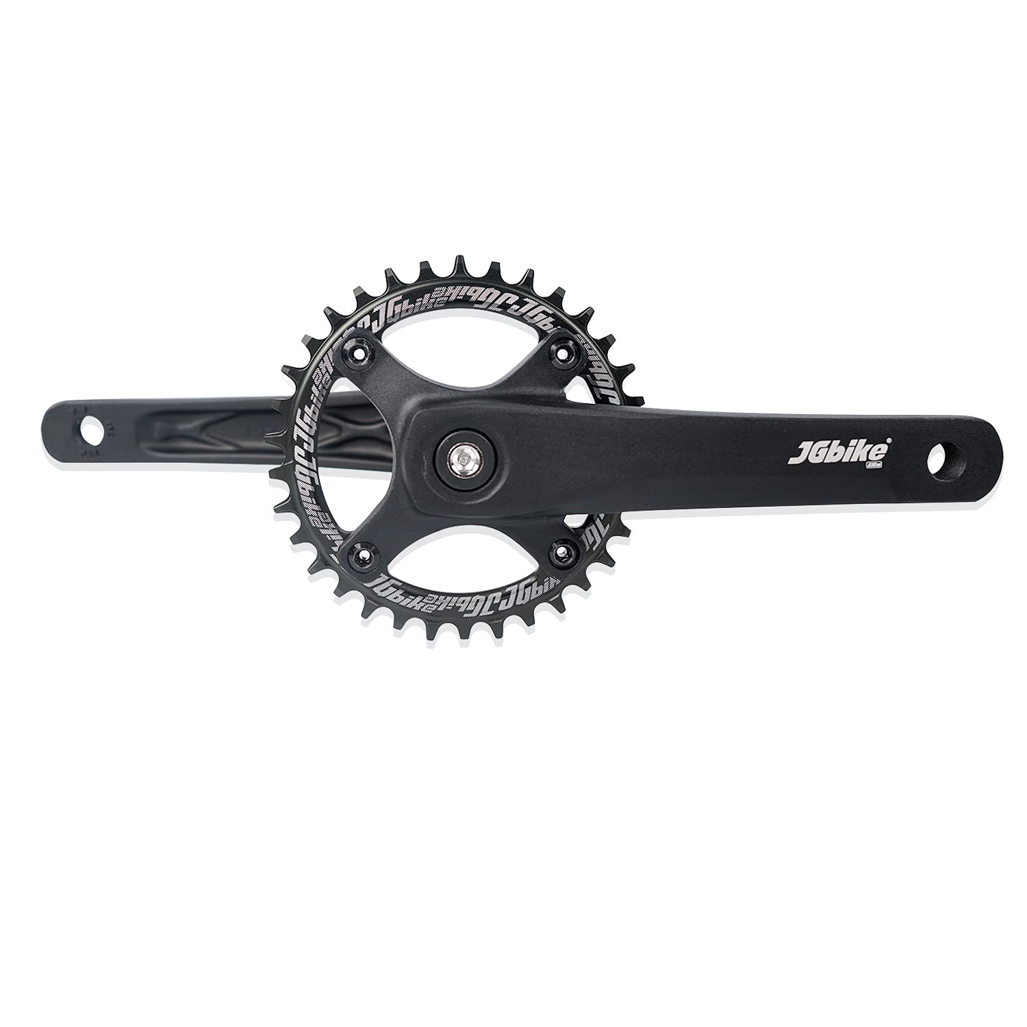 JGbike Mountain Bike Crankset Square Taper 170mm 104 BCD with Chainring & Bolts for MTB BMX Road Bicyle,Compatible with Shimano,SRAM,FSA, Gaint
