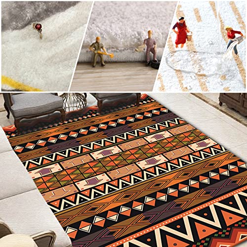 Tapis géométrique moderne d'architecte avec envers antidérapant technique - 3