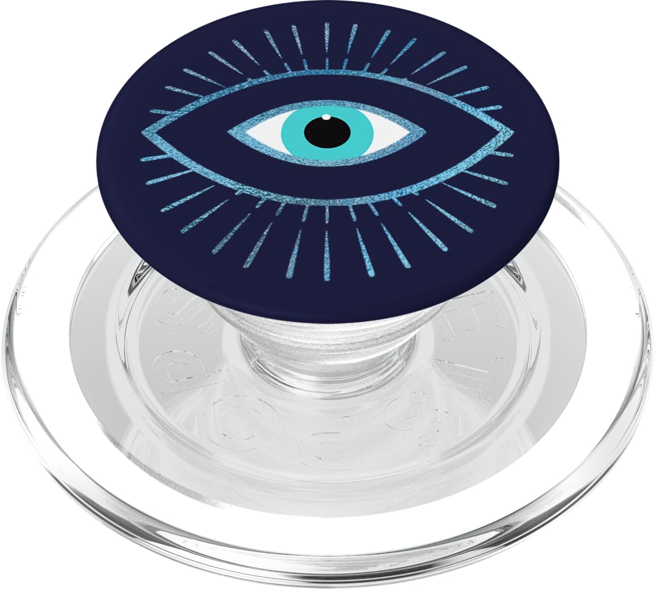 Blue Evil Eye Navy Blue PopSockets PopGrip for MagSafe