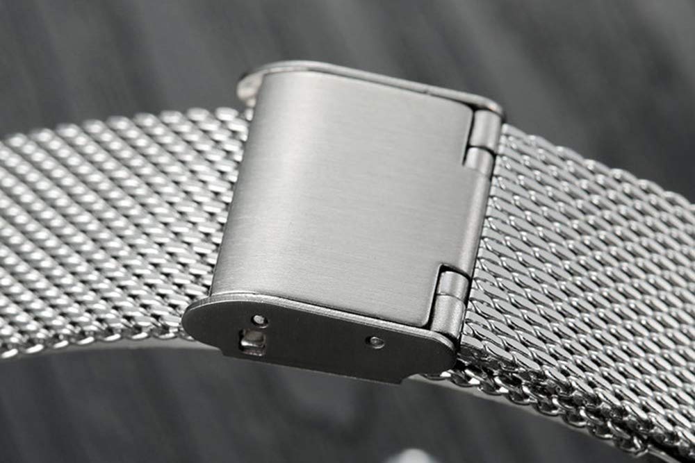 Ultra Thin Simple Couples Watches His and Hers Stainless Steel Mesh Strap Pair Watch Gifts Set Men and Women Quartz Watches
