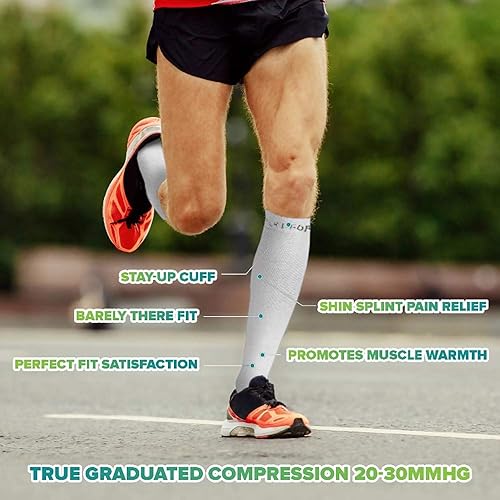 Miniatura 7 de Calcetines de compresión para hombres y mujeres el mejor grado médico graduado medias de recuperación para enfermeras maternidad viajes correr