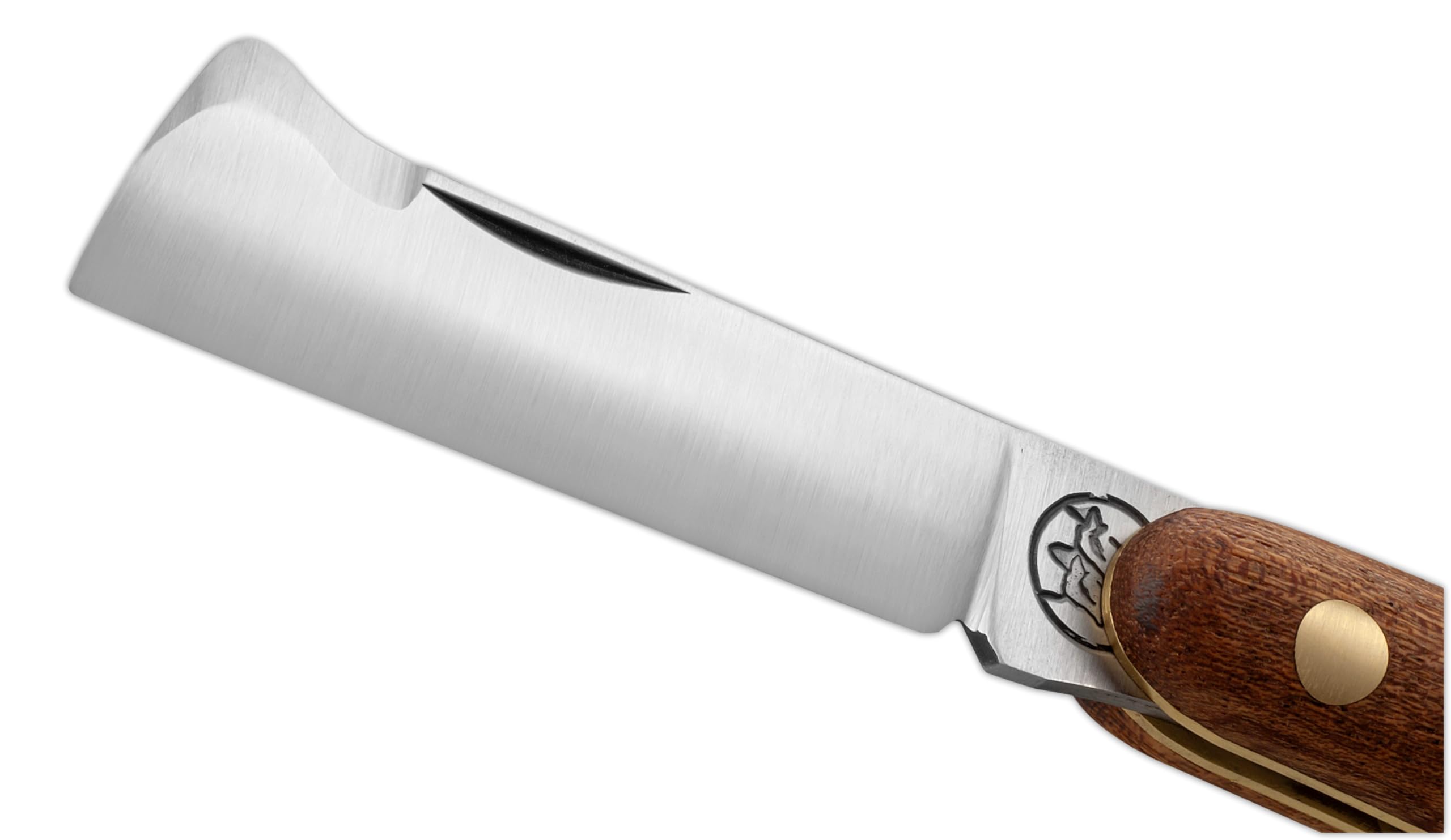 DUE BUOI COLTELLO DA INNESTO 202L - LAMA ACCIAIO CARBONIO BÖHLER K720