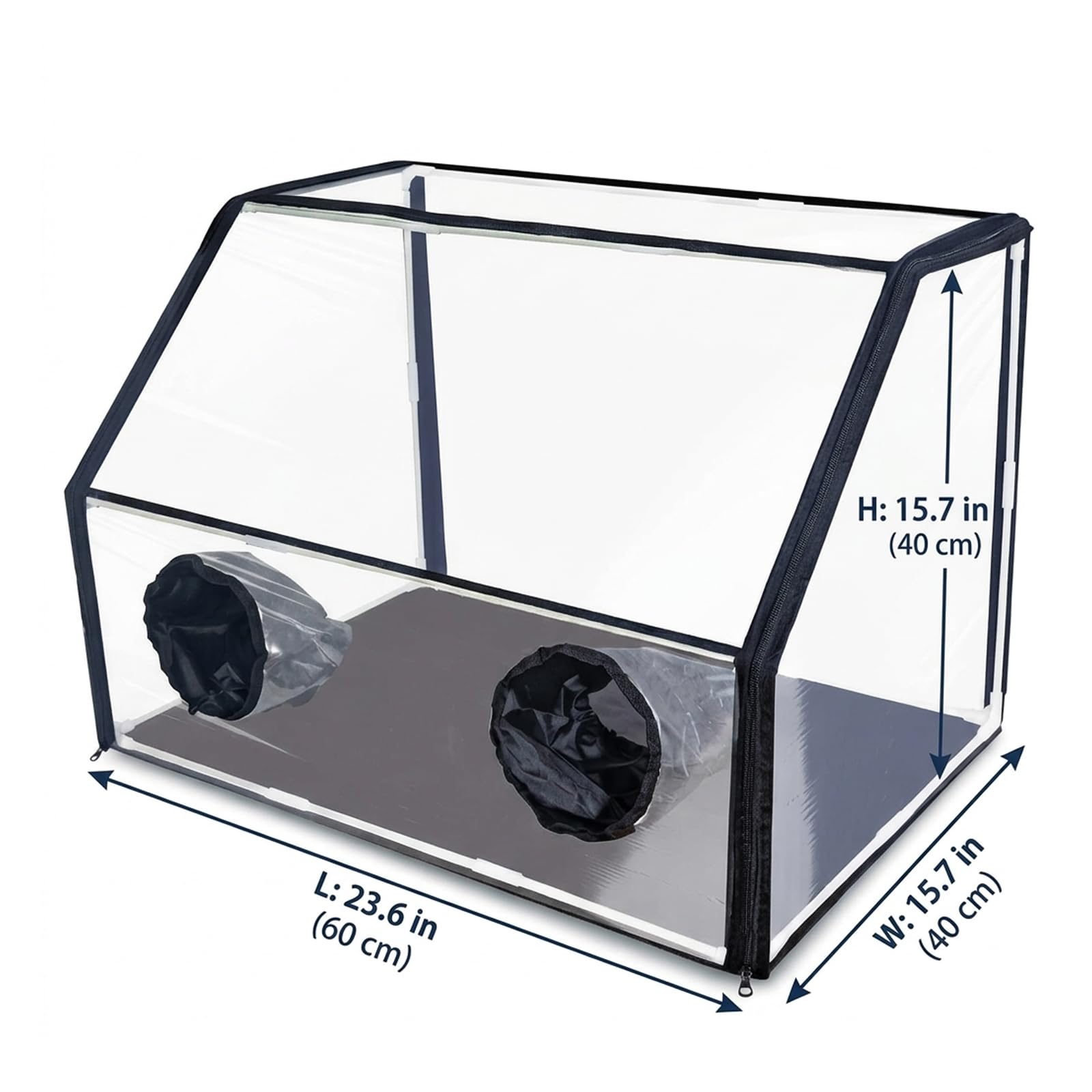 Tienda de campaña para cultivo de hongos, kit de micología con caja de aire quieto y protector de esporas que incluye termómetro y nebulizadores para cultivo de hongos en interiores, 24 × 16 × 16 pul