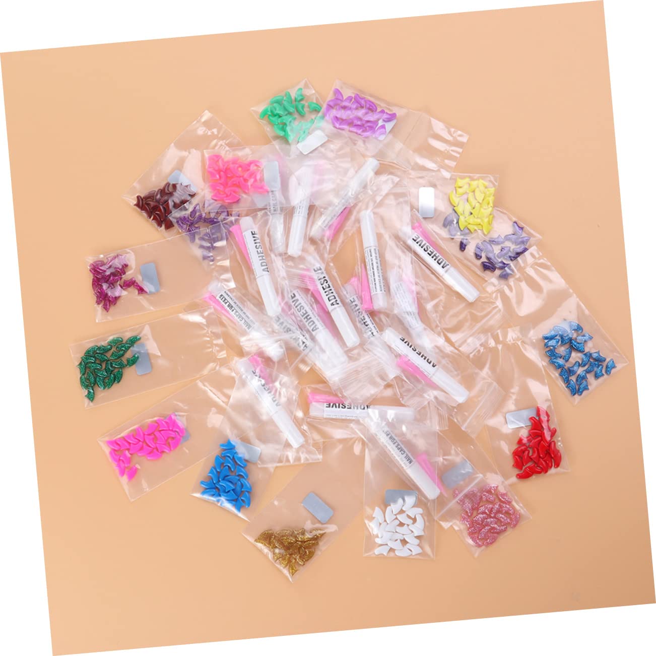 Kisangel 300 Pièces Casquettes à Griffes kit Ongles Capuchons d'ongles pour Animaux de Compagnie Casquettes de Griffe de Chat Capuchons d'ongles de Chats Couvre-Griffes de Chat