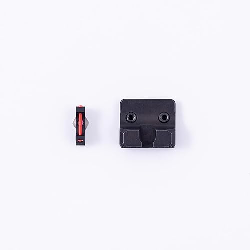 Miniatura 3 de Juego de mira de hierro de fibra óptica de muesca ancha para pistolas Glock Gen 1-5 17-48 | Miras de competición de adquisición rápida por el