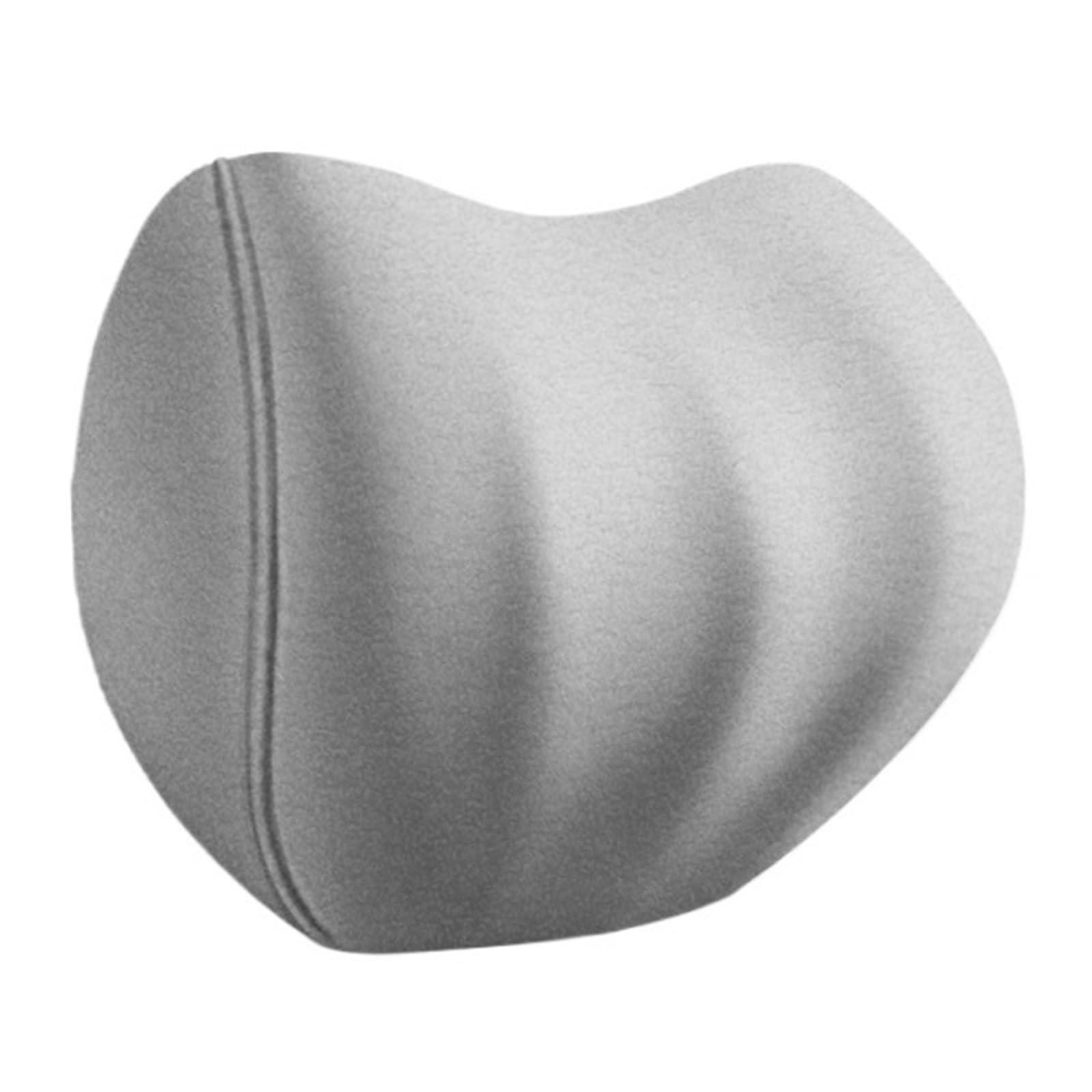 Poduszka na głowę do samochodu, poduszka szyję, samochodowa, siedzenie z bawełny pamięcią kształtu, talię(Gray)
