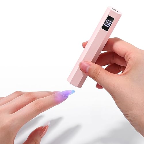 SAVILAND Luz UV Esencial para Uñas de Gel: Lámpara de Curado Rápido Secador de Uñas con Configuración de Temporizador Dual Pantalla LCD Mini Lámpara