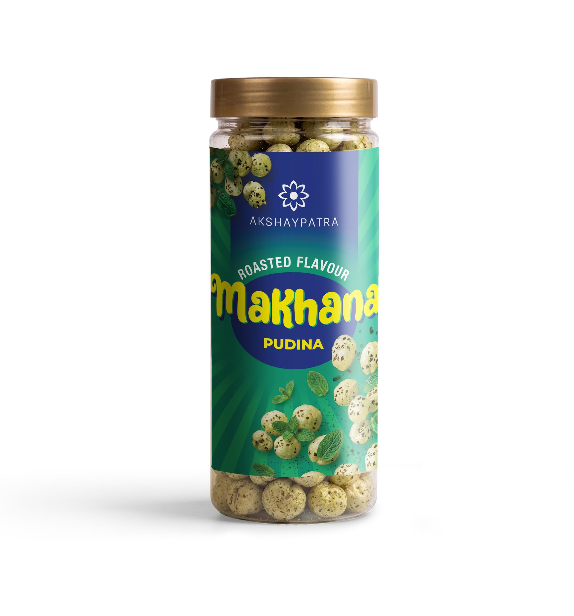 AKSHAYPATRA Pudina Flavoured Makhana, Gluten Free, Sugar Free, Zero Cholesterol, (90g)-image-39