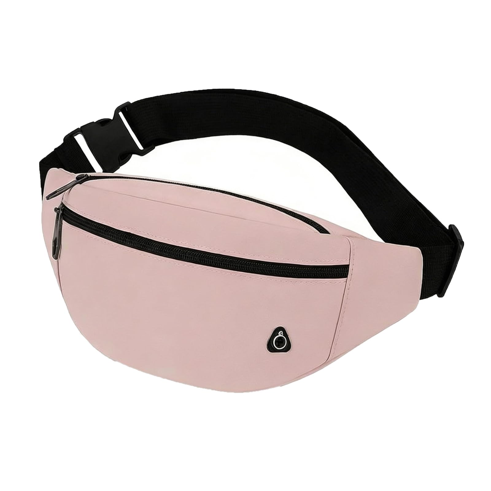 LUCTHY Bum Bag Fanny Pack for Men Women, Lightweight Waist Bag Crossbody Chest Bag with Headphone Jack, Secure Bumbag Waist Travel Belt Bag for Running Walking Hiking Everyday Use (Pink)