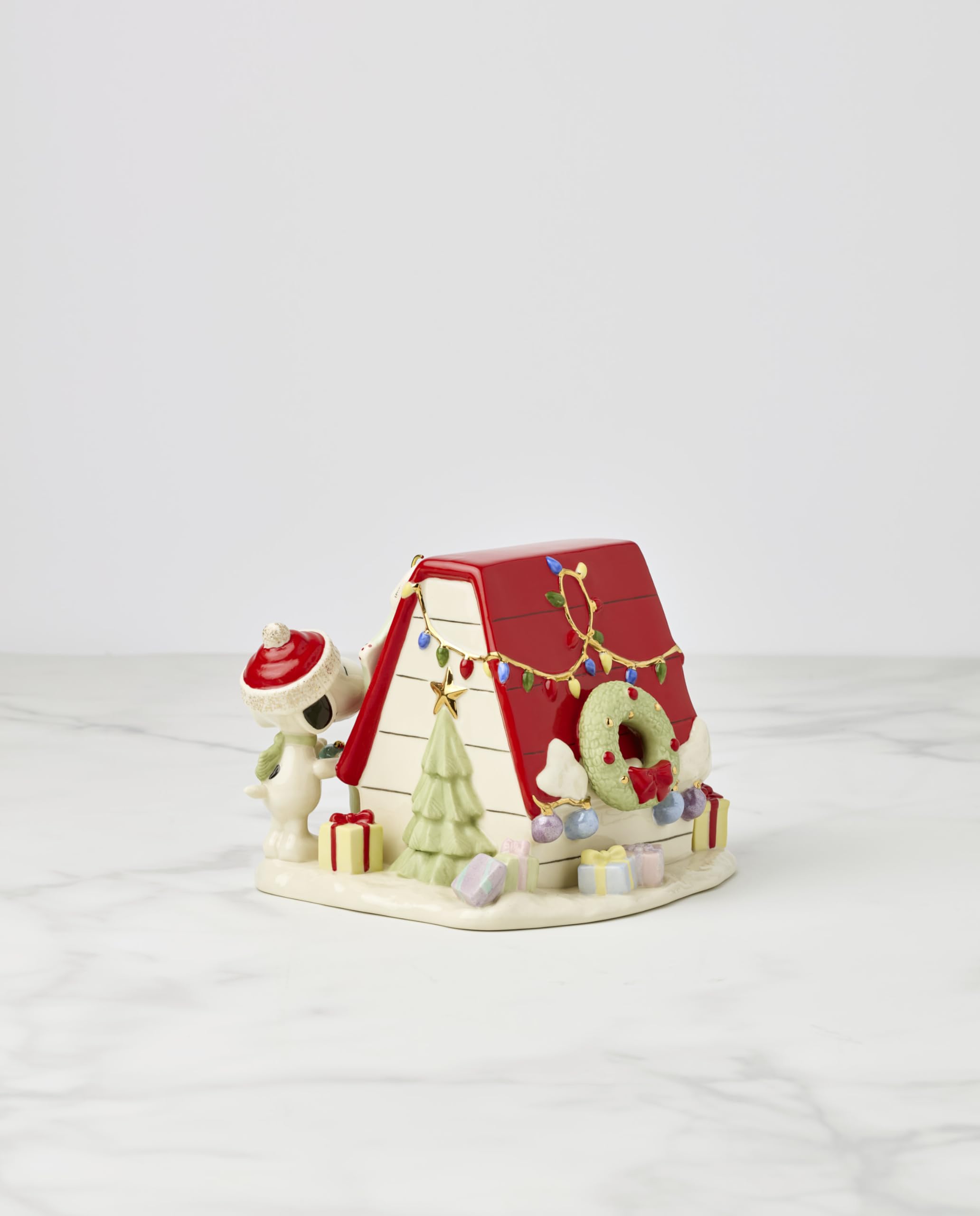 Amazon.com: Lenox Peanuts Snoopy Christmas Decor for You Figurine