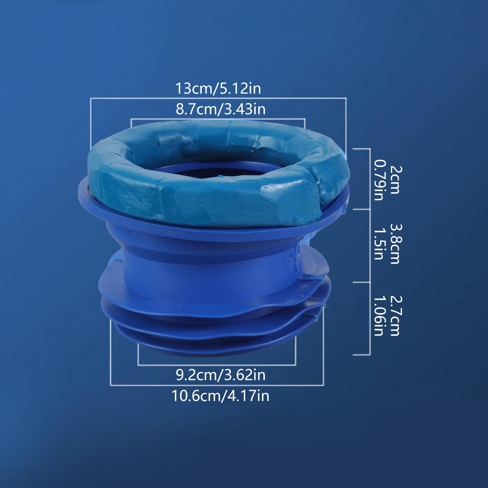 Toilettendichtungsring-Set – Bodenauslass, Abflussflansch, 125x91 Mm, Dicht & Langlebig