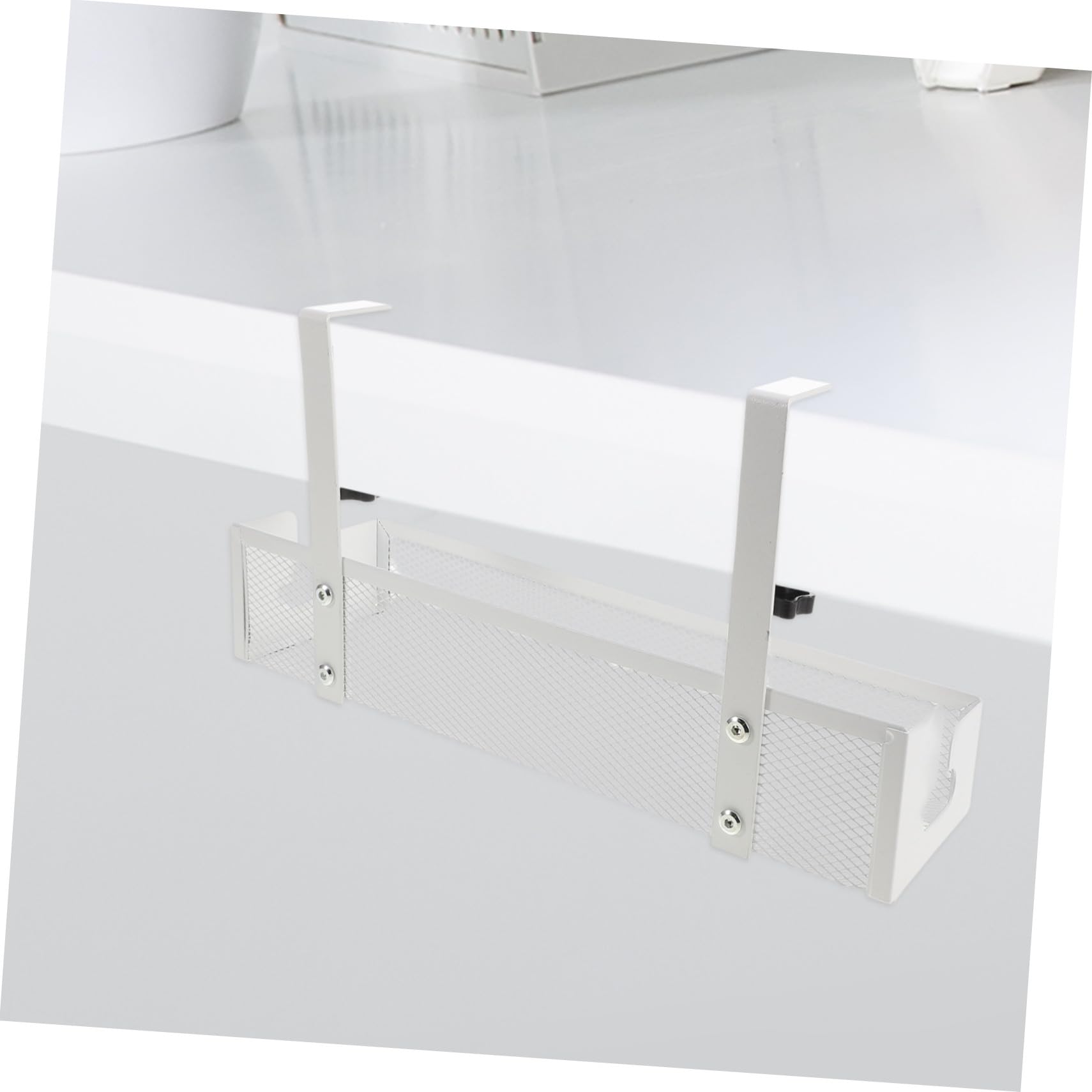 Contenitore Sotto Tavolo per Accessori di Gioco Organizzatore Cavi Sotto la Scrivania Staffa Gestione Cavi Organizzatore Filo Metallico per Scrivania senza Perforazione