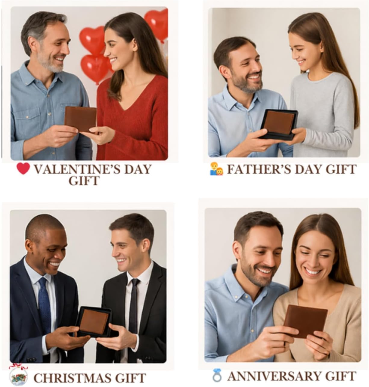 Custom Leather Wallets For Men, RFID Blocking Bifold Wallet, Personalized Gifts for Dad, Husband, Son, Boyfriend, Grandpa, Fathers Day Gift, Christmas Gifts, Valentines Day Gifts - Image 8