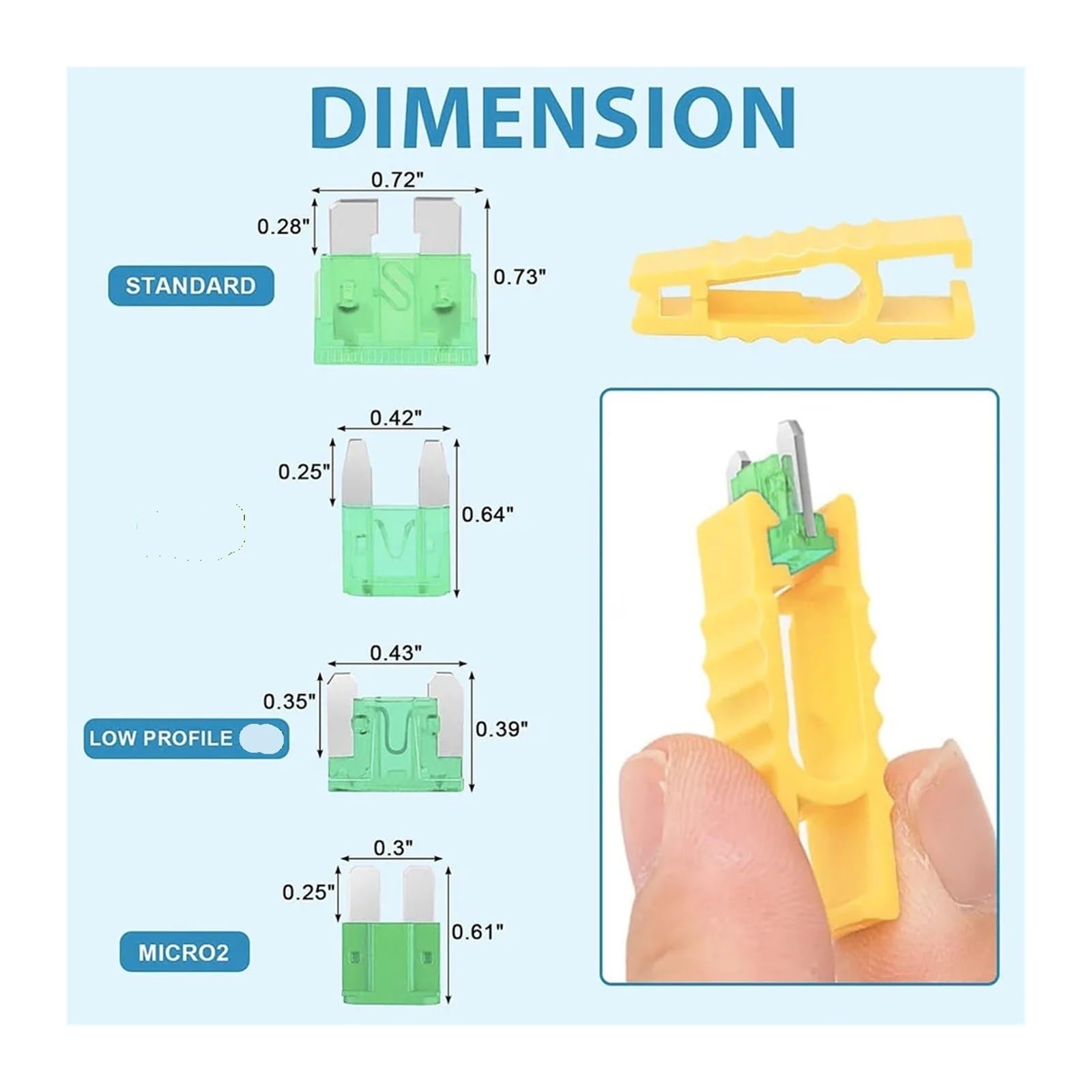 Kit combinazione fusibili 408 PZ Fusibile a lama LP Micro2 ATO ATC ATS APR 2A 5A 7. 10A 15A 20A 25A 30A 40A con estrattore fusibile