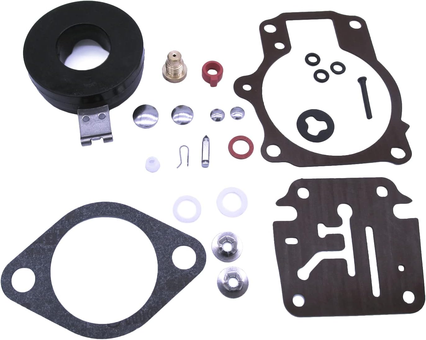 SouthMarine Boat Engine 396701 392061 398729 Carburetor Rebuild Repair Kit for Evinrude Johnson OMC/ 8M6010306 for Mercury 18 20 25 28 30 35 40 45 48 50 55 60 65 70 75 HP, fit Sierra 18-7222 18-7042