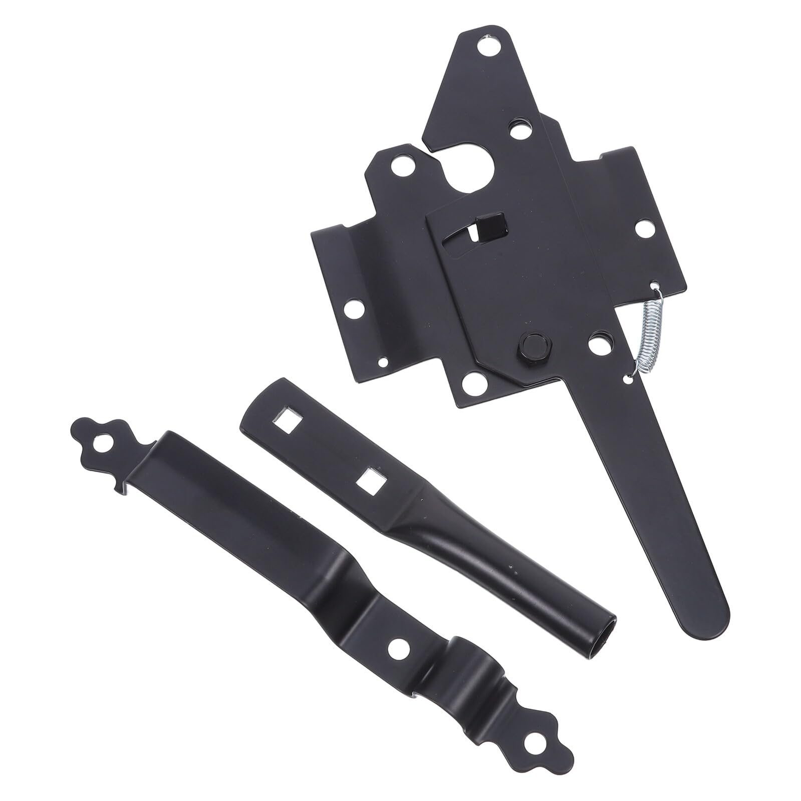 Loquet de portail en acier carbone serrure de clôture bois pvc noire extérieure automatique